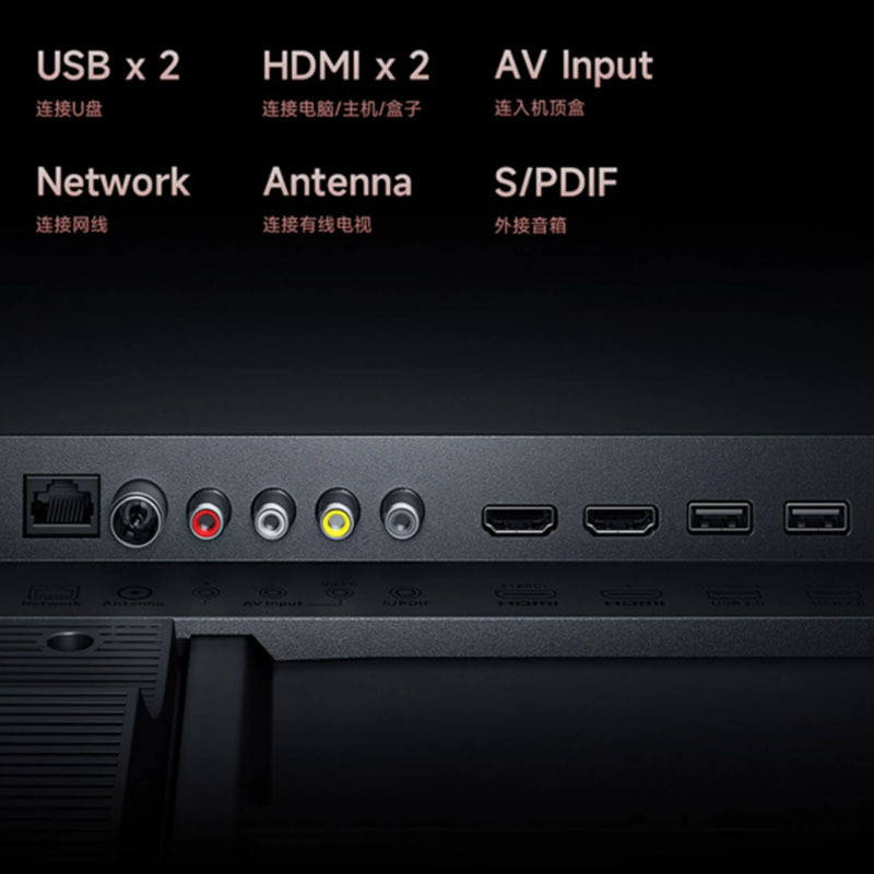 TV thu nhỏ, EA32EA40E43E50 EA55 EA65 EA752022, 4K màn hình sạch sẽ cao