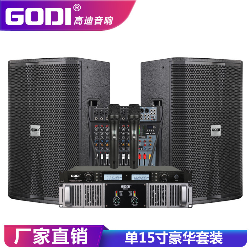 GODI Single 15-inch live sound set for the big wedding party, KTV, full power.