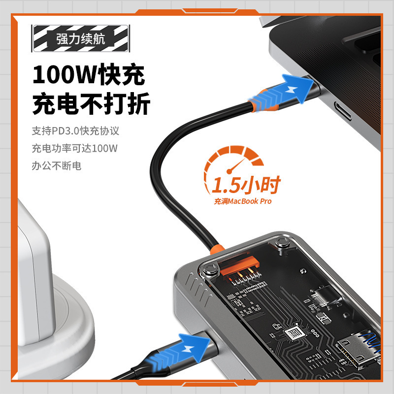 Chi nhánh kiểu trong suốt Trạm mở rộng máy tính xách tay đa mục đích của Trung tâm điều khiển bằng cách mở rộng USB