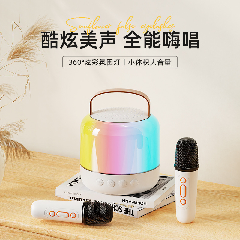 Hộp bluetooth hot-for-blue-tooth xuyên biên giới mini-caloke mic-blue-tooth home version Ktv