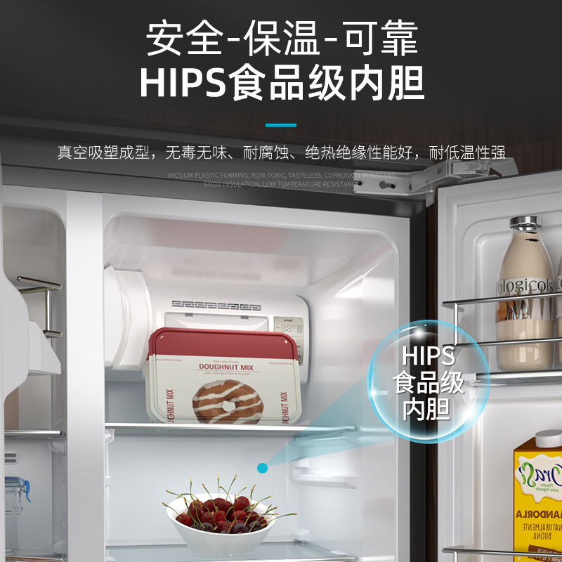 Nồng độ 1 trên 1, được giấu trong đáy tủ lạnh mở, 400 lít làm mát.
