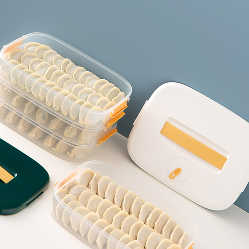 Hộp bánh bao O'Yuco. Tủ lạnh hạng thực phẩm. tủ lạnh nhà để tiết kiệm bánh bao đông lạnh.