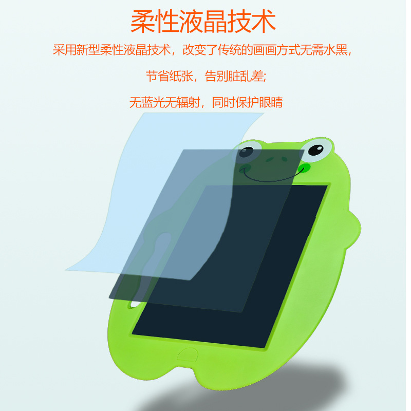 Giấy bìa cứng Cartoon cho những tấm ván ếch dễ thương và 10 inch cho trẻ em.