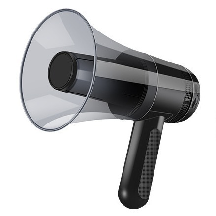 Powerful hand-held lithium battery voice-speaker, outdoor propaganda, horn-selling, law-and-order.