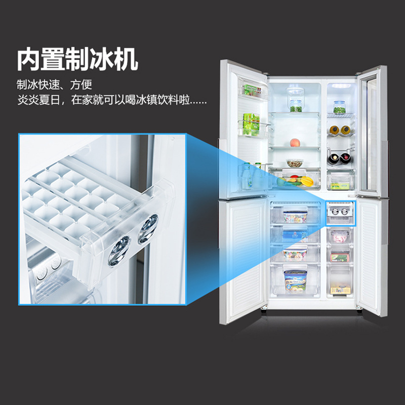 Bốn tủ lạnh bằng đồng được làm lạnh.