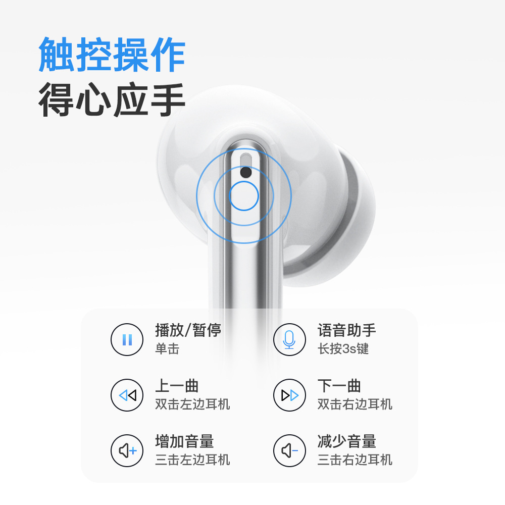 XY15 cá nhân huýt sáo Bluetooth tai Wireless 5.3 TWS mới cây Amazon