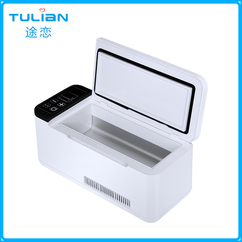 The Insulin Refrigeration Box carries the smart mini-cooler box, the charger.