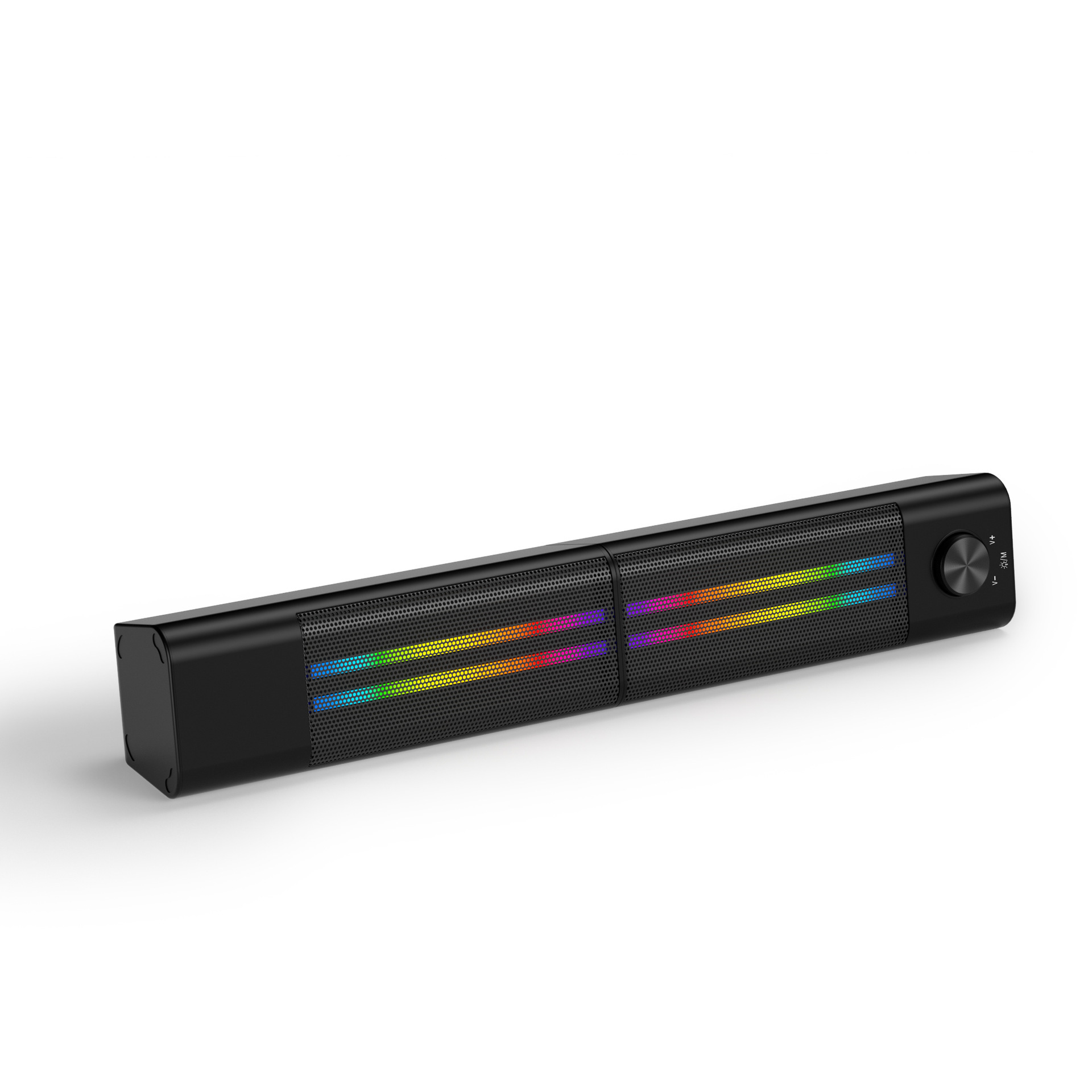 The U.S.B. Wireless Computer (USB) spin button, RGB heavy low-sounding low-sounding light, long magnetic soundbox