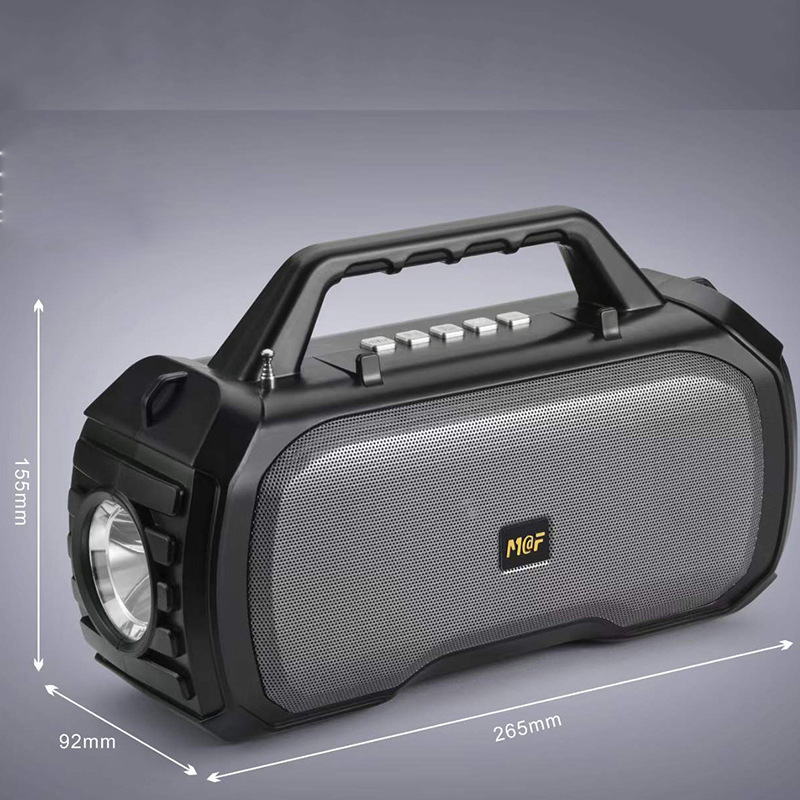 Loa Bluetooth sạc bằng năng lượng mặt trời MF217 có đèn cầm tay và micro ghi âm