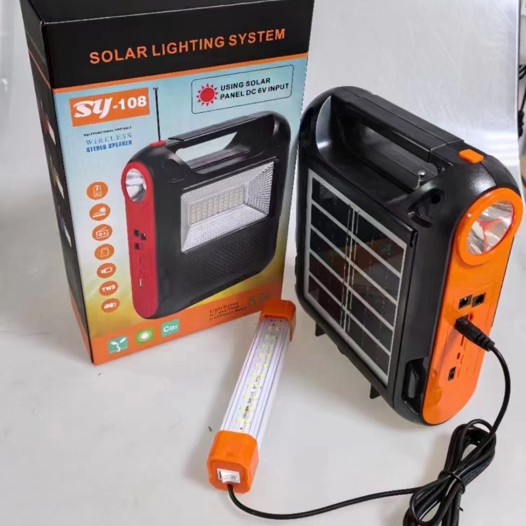 The new SY-108 solar blue-tooth sound light, an outdoor flashlight 5.1 radio multifunctional plug-in.