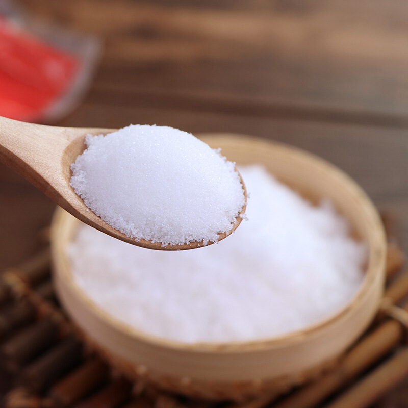 Wholesale of 25-kg white sugar.