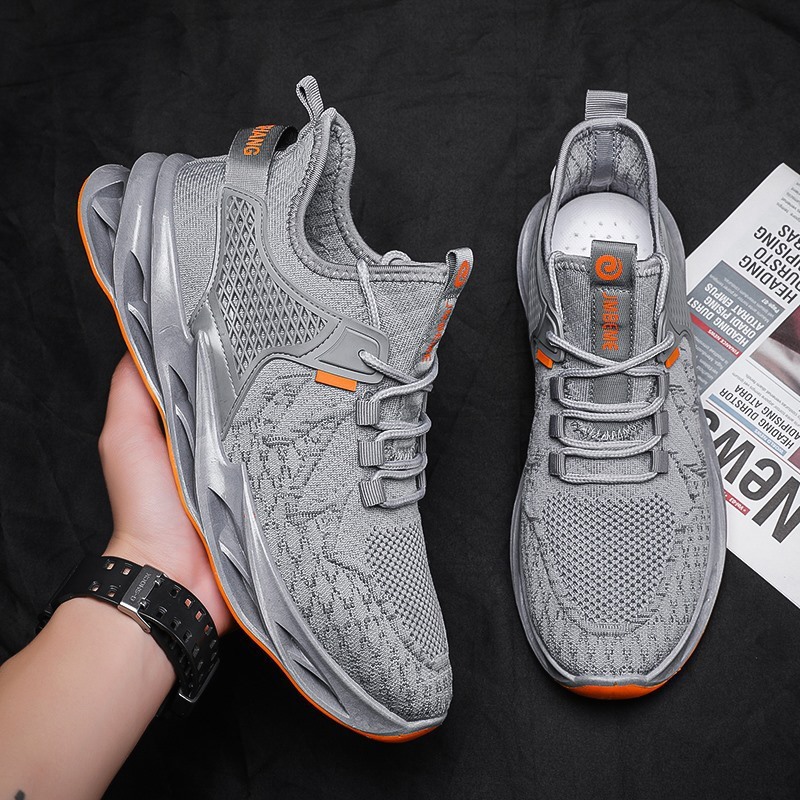 2021 new air-traffic-net men's suture sewn Korean twig shoes.