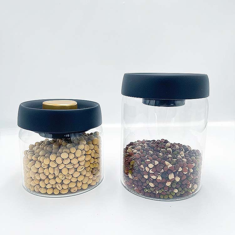 Vacuum air-jet sealed glass storage cans, coffee cans, food-grade grains, by pressured rice cans.