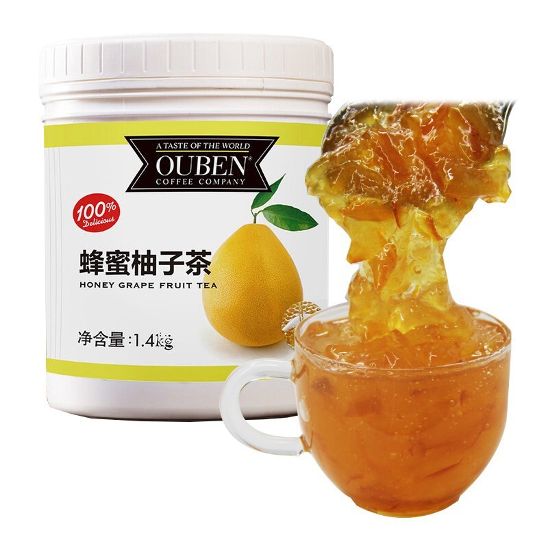 O'Ben의 꿀 자몽 차, 과일 소스 1.4 kg.