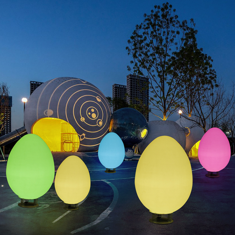 Lighting remote-controlled colour-changed HONDON Red Heating Field interactive plaza viewer and egg lamp