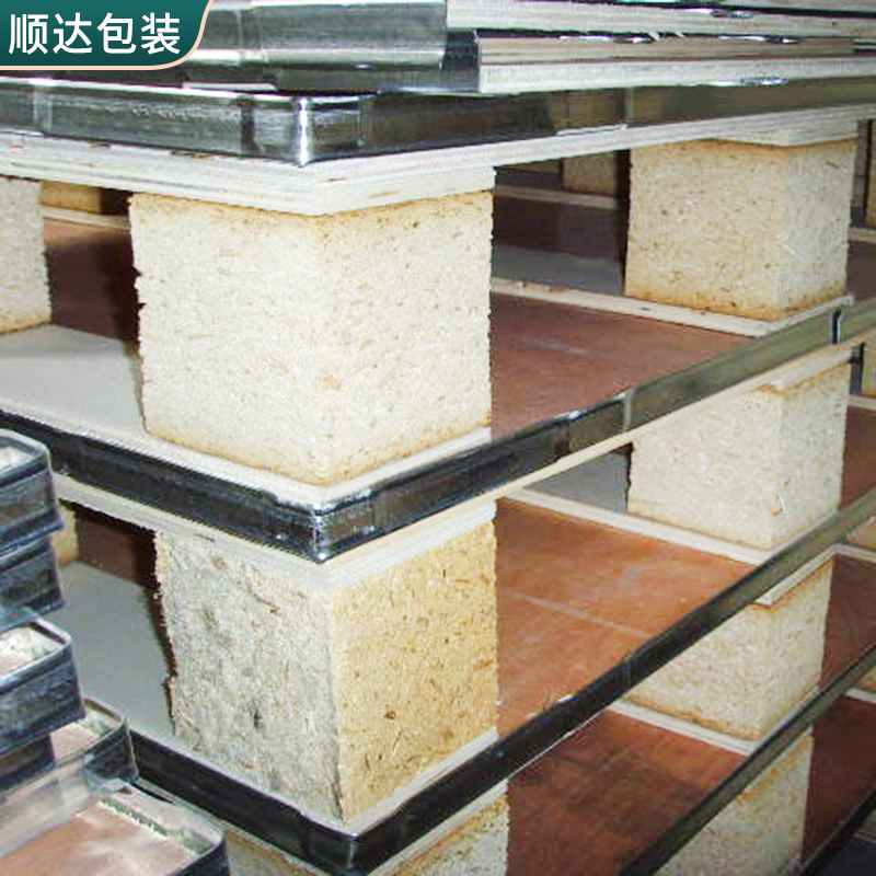 Equipment transport warehouse wooden box logistics plywood box customised to remove nailless steel-side box buttons