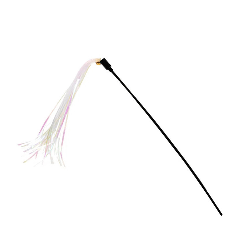 Whole-time cat toy toy to cat poles with turquoises on paper and cat sticks with bells on pet toys and cat stuff.