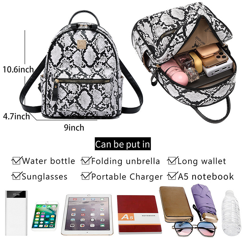 The factory's distribution of the new double-shoulder bag for a fashion-based girl with a small backpack for a large student bag.