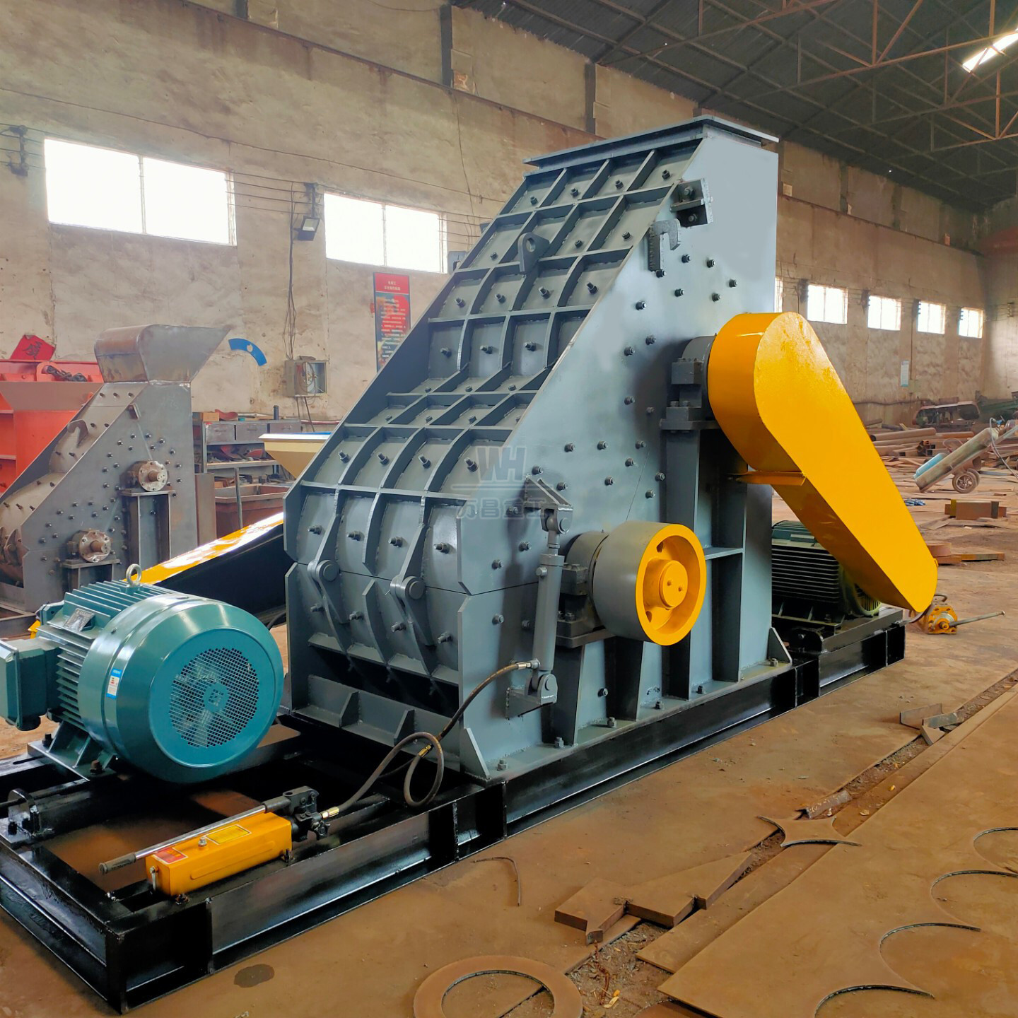 Double rotor stone breaker, pyrotechnic pyrotechnic crusher, sand mill building, garbage sand lighter