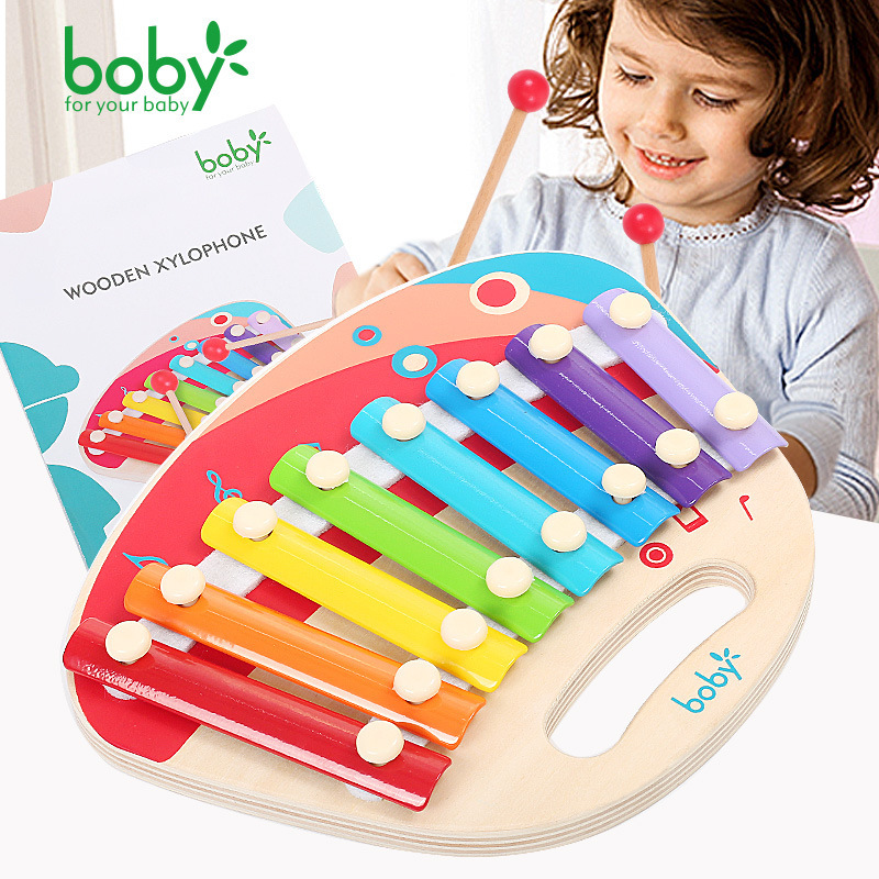 The wood-based Rainbow O'Malley, the baby baby and baby musical instrument, teaches music toy stories.