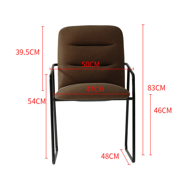 The Nordic retro-fouling chair, which is a simple iron arming chair, industrial wind metal is distributed by the back chair.