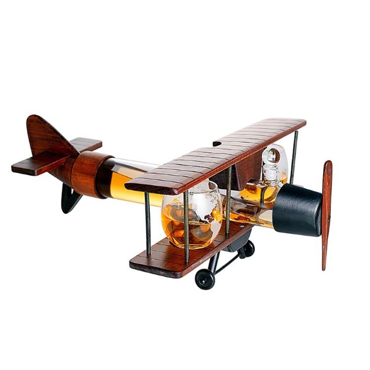 Aeroplane-forming avenging, silhouette bottles, glass wine bottles, wine-separators.