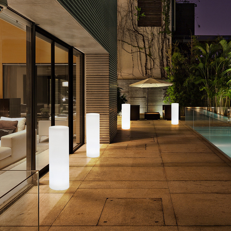 LED Out-of-the-house lights, light luxurious red courtyard ideas, simple garden landscape lights