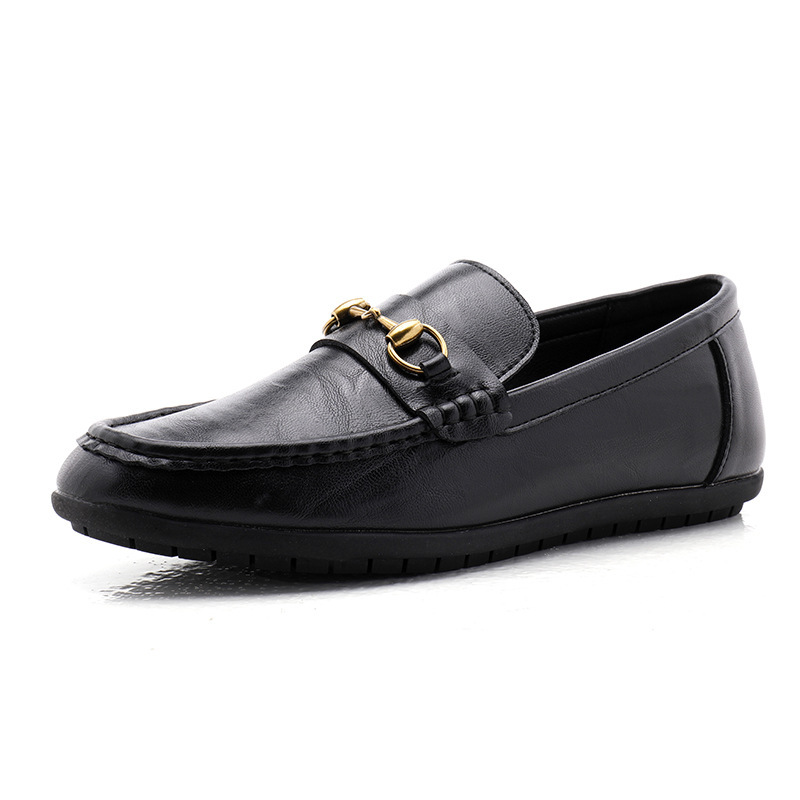 Cartier's 2022 new soft-skinned, soft-skinned man's leisure shoes, head-covered cow shoes, beans.