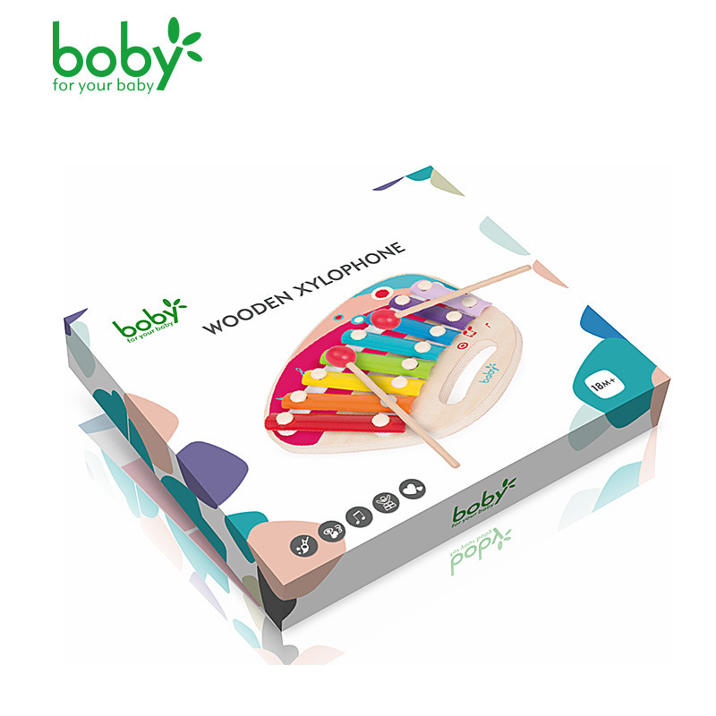The wood-based Rainbow O'Malley, the baby baby and baby musical instrument, teaches music toy stories.