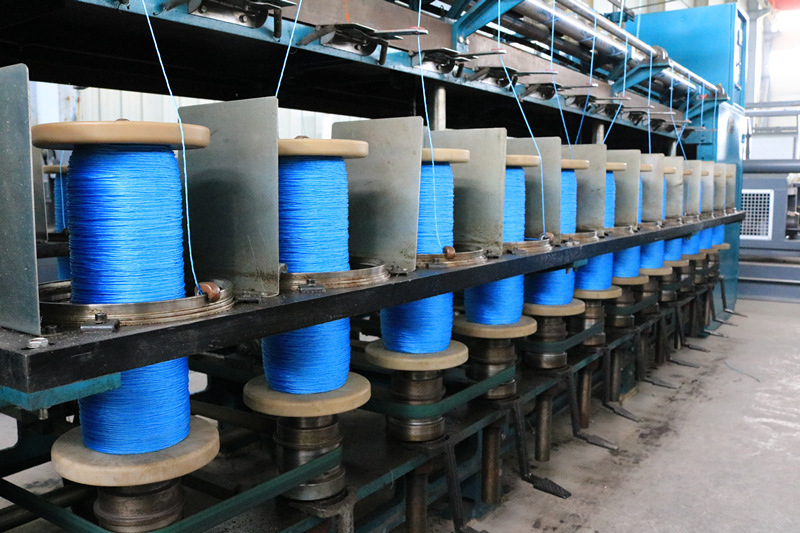 Double-faced double-frequency coupling machines, rope-lined condensers