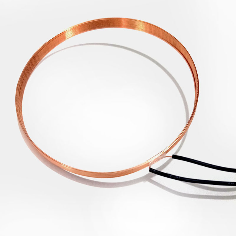Self-adhesive loop electro-magnetic induction machine hollow coil processing