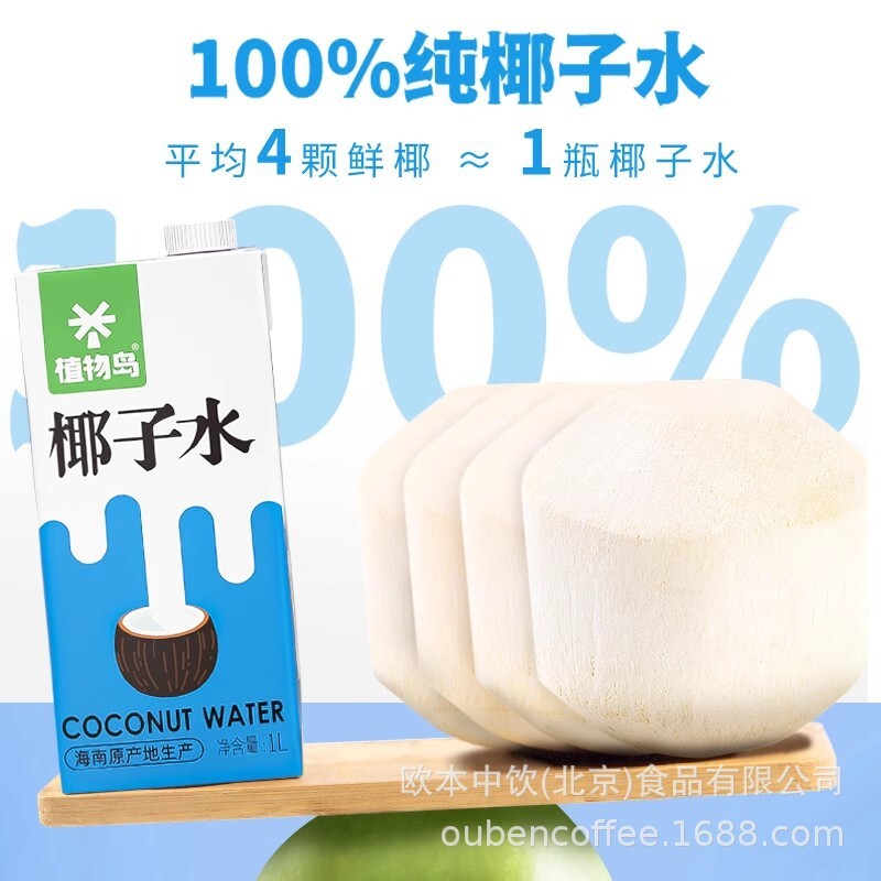 Nước dừa ở đảo cây, 1L dừa và trà sữa dừa, vật liệu đặc biệt cho biển và dừa Nam