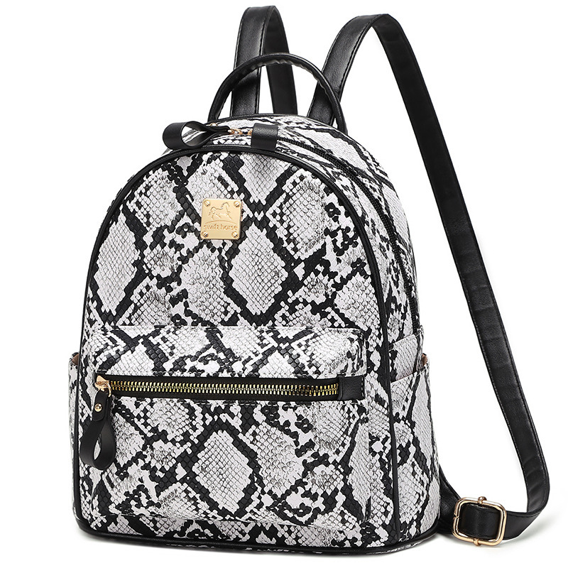 The factory's distribution of the new double-shoulder bag for a fashion-based girl with a small backpack for a large student bag.