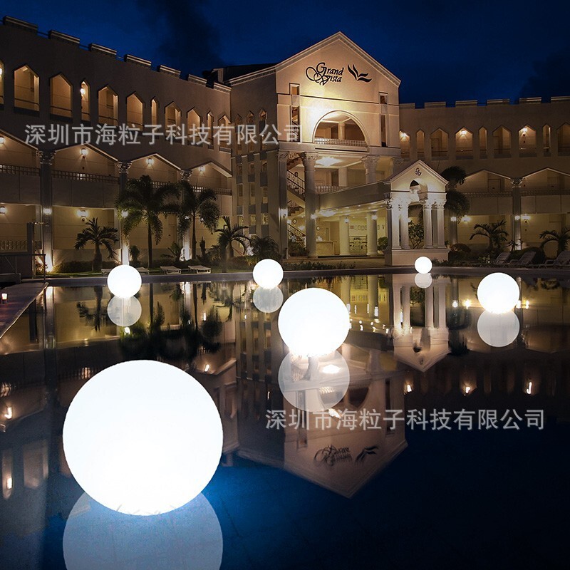 LED water pool lights seven colored lawns luminescence ball lights outdoors of a water-proof pool