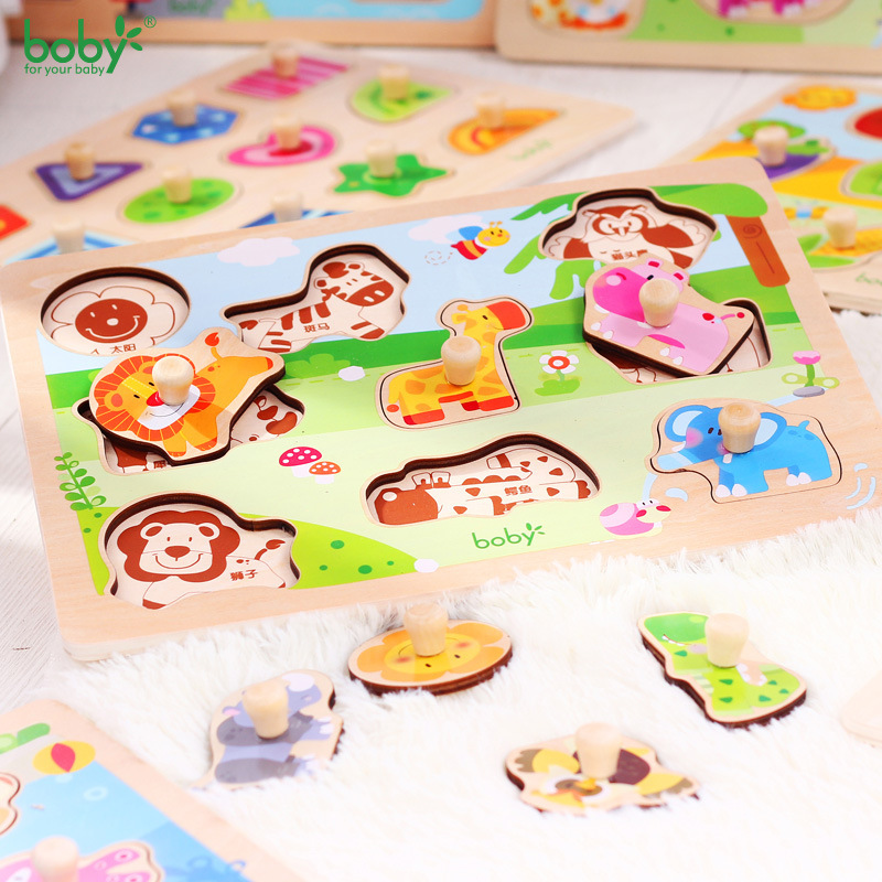 Woodful digital alphanumeric cardboard puzzles for early child wholesalers
