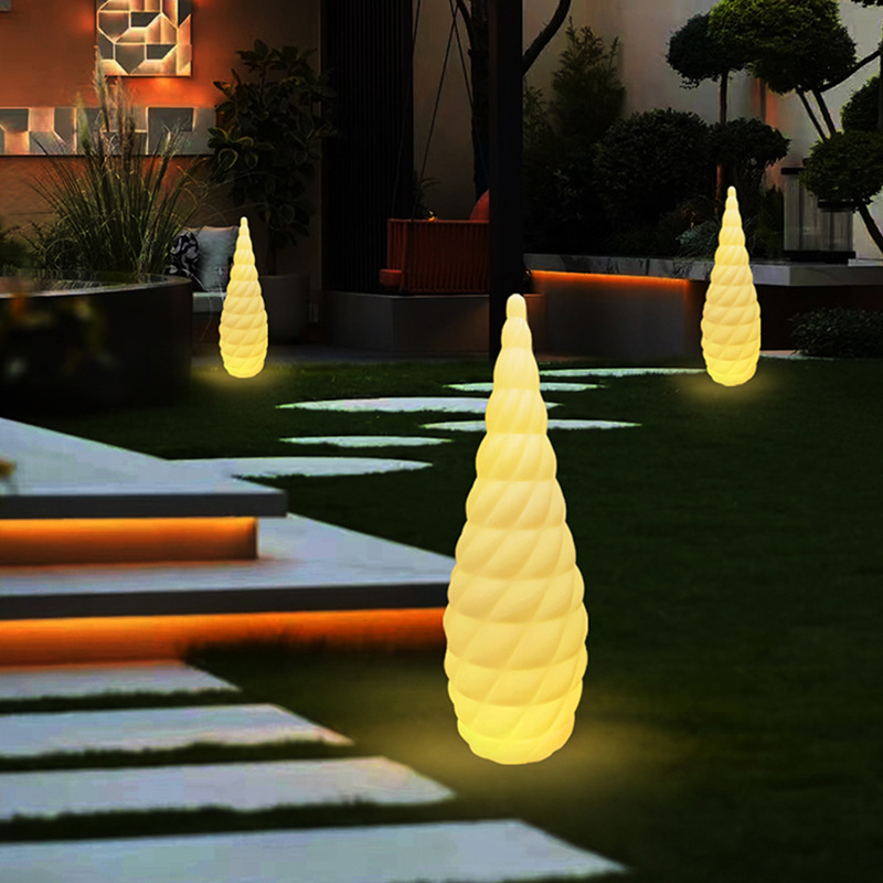 Lighted snail-coated water driplights outdoor solar-powered hotel villas decorated courtyard leads