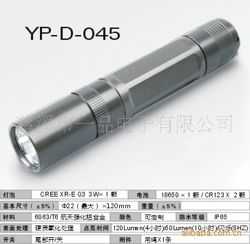 Double light lighting LED charge flashlight, manufacturer D045