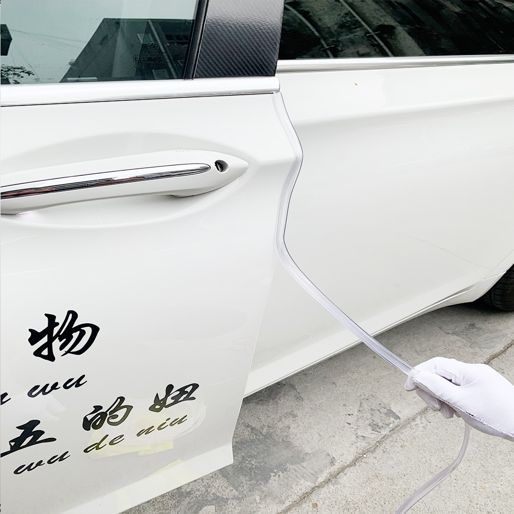 現貨定製透明車門防撞條免膠粘車門防撞裝飾條防噌防刮保護邊條