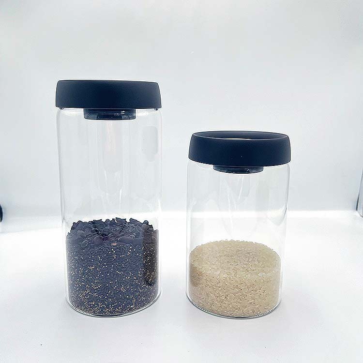 Vacuum air-jet sealed glass storage cans, coffee cans, food-grade grains, by pressured rice cans.