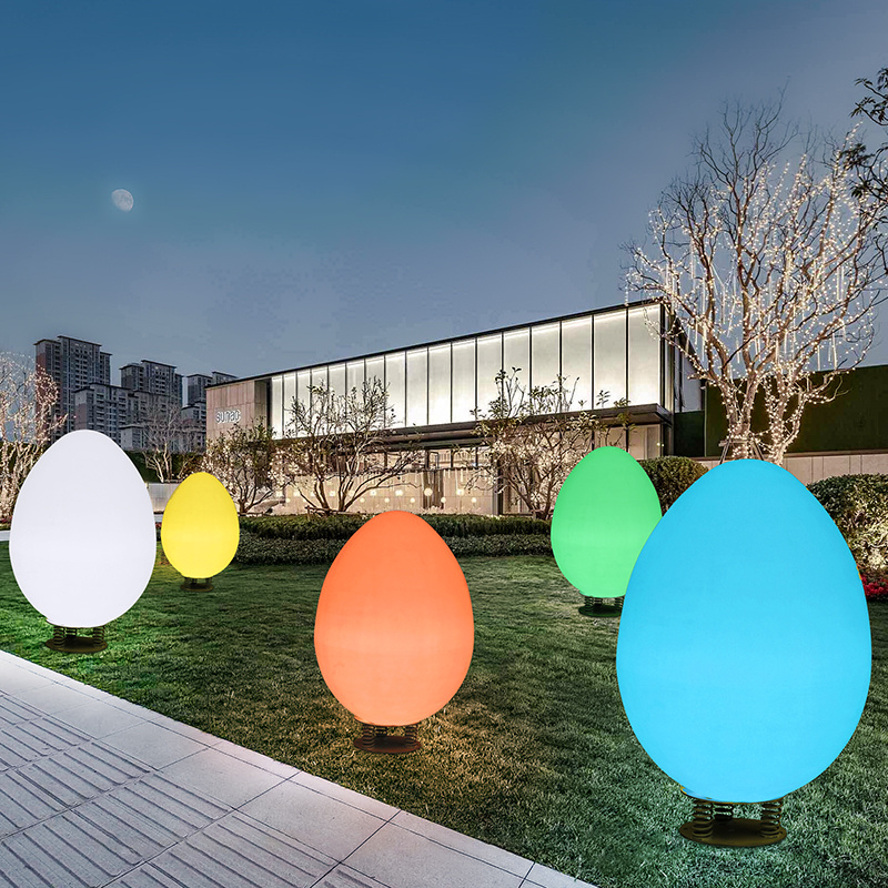 Lighting remote-controlled colour-changed HONDON Red Heating Field interactive plaza viewer and egg lamp