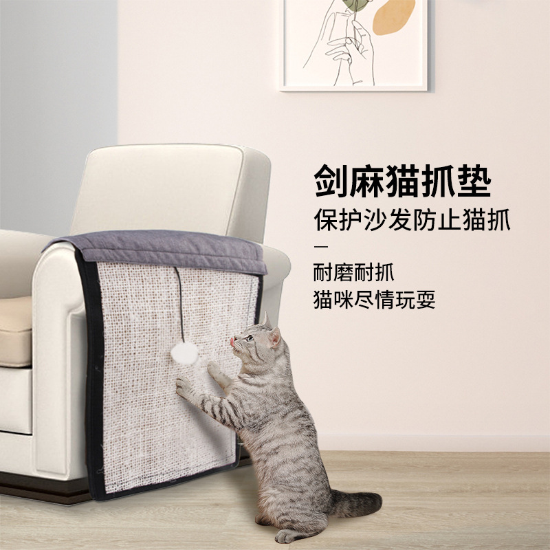 Con mèo nuôi cào kiếm, và con điếm nắm lấy ghế sofa, và nó sẽ không bắt được mẩu vụn.