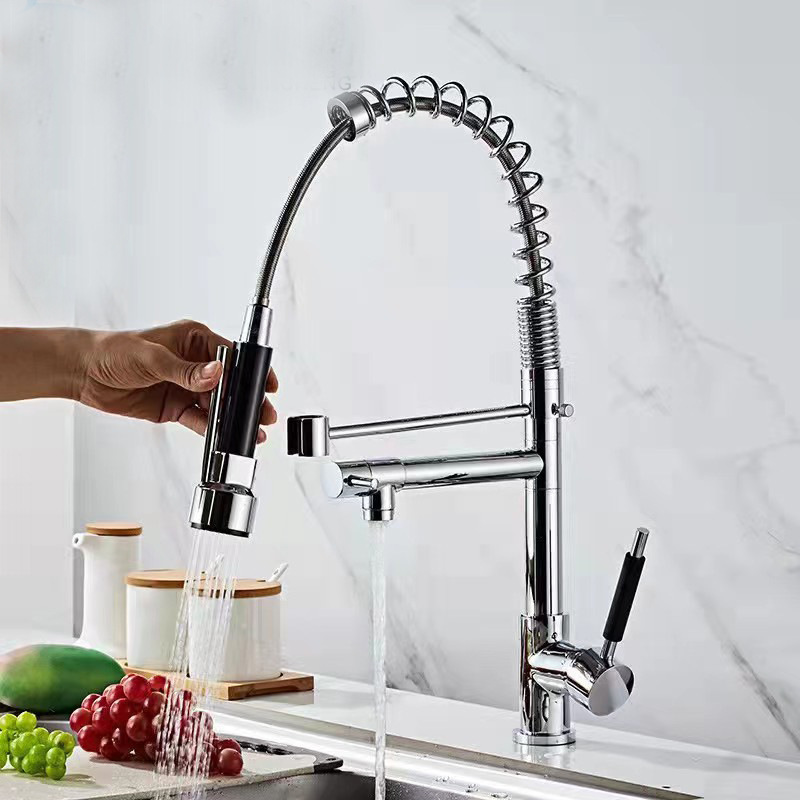 Osa Pie, cold and hot kitchen tap, double-water tap hotel kitchen, multi-purpose LED tap.