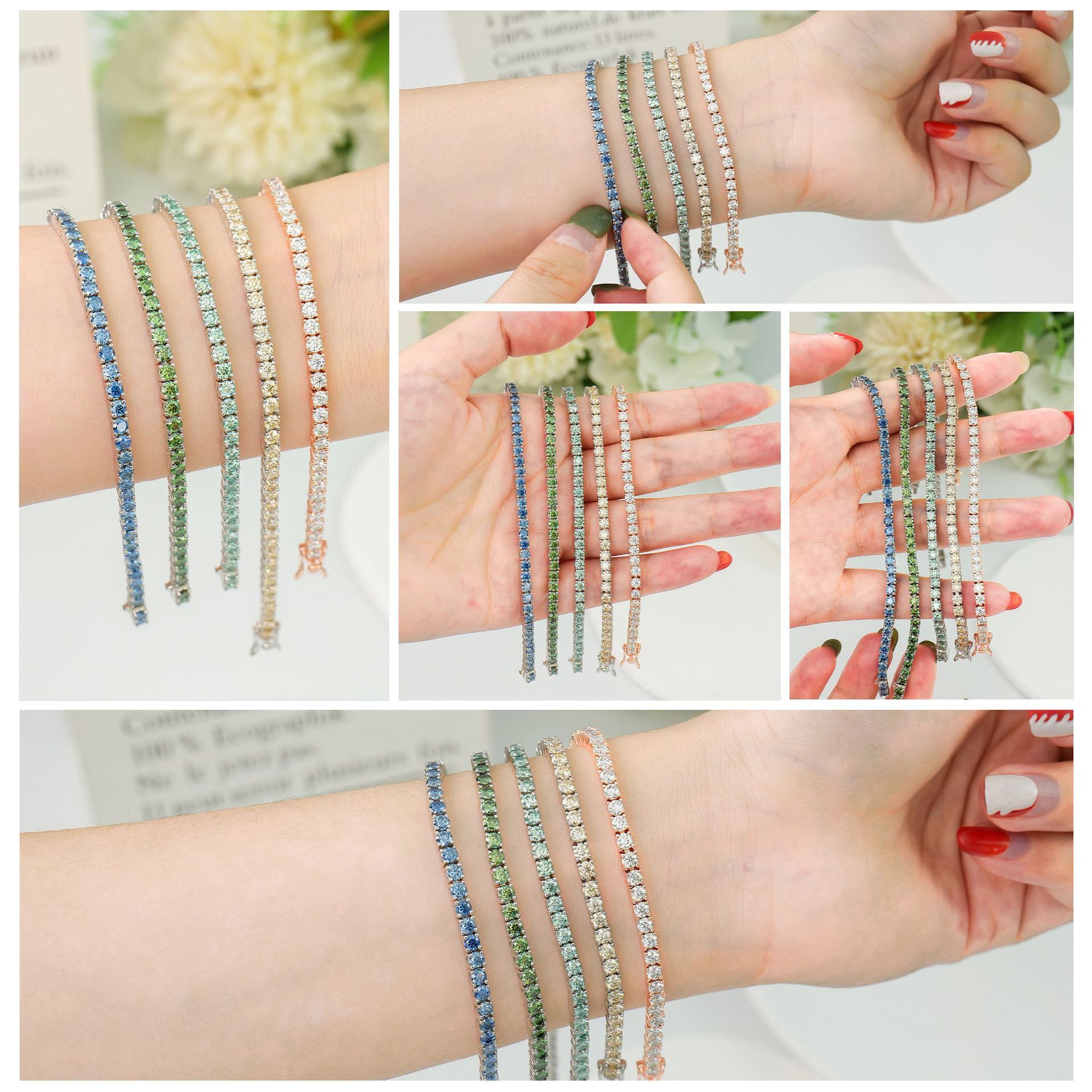 The U.S. and U.S. tennis necklaces are full of light and silver, and the silver, silver, green chain, currents are being sold across the border.