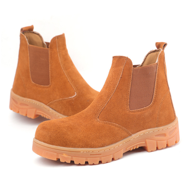 Customizing welders' shoes to protect them from stabbing.