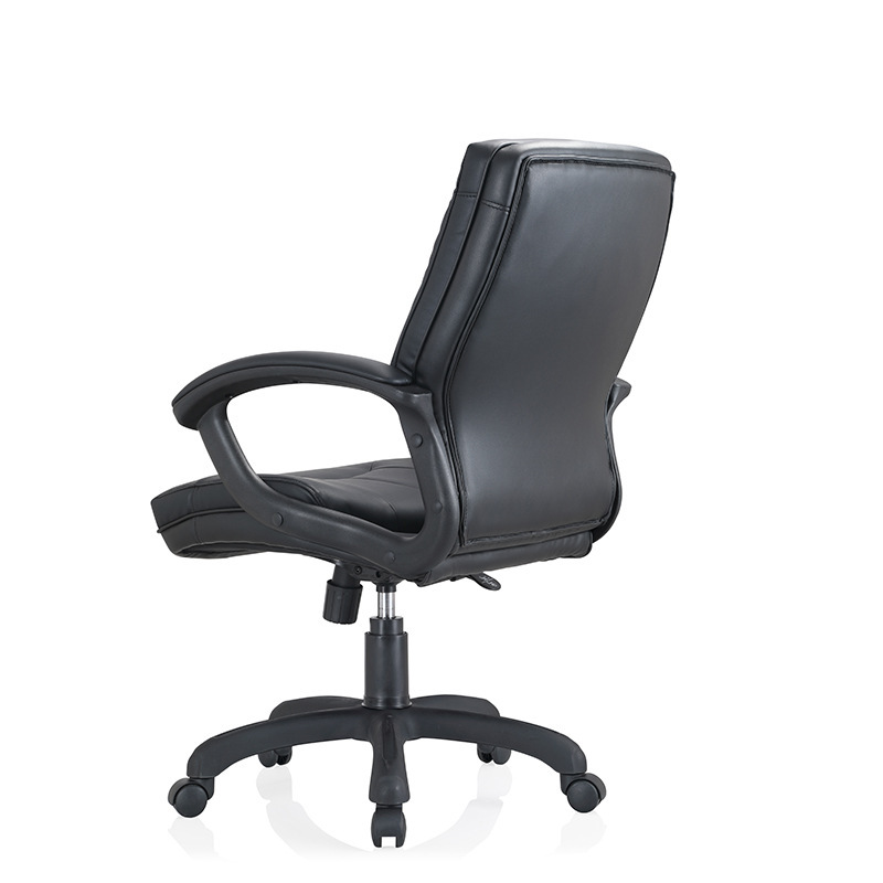 The cross-border office chair in Foshan, the west-pie computer chair, is wide-spreaded and rotated by the leather staff chair owner's chair.