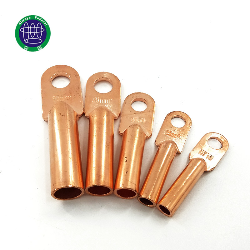 DT copper nose, vibrate end, pure copper plating tin-barrel wire, high voltage wire cable wires.