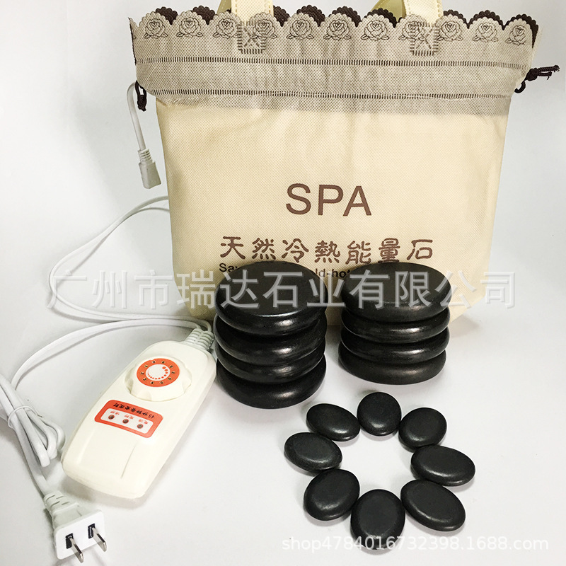 Đá mát-xa thạch cao, 16 bộ lò sưởi, lò sưởi bằng đá, đá nóng spa, phòng khách.
