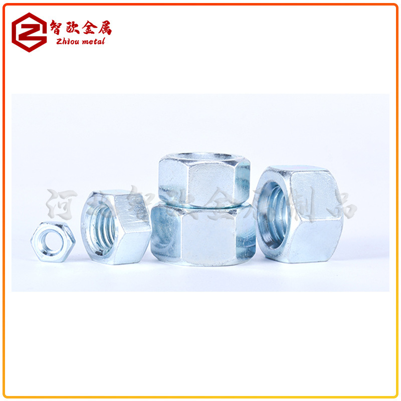 GB6170 high-strength zinc plating nut, class 8, hexagonal nut, high-strength M6M8M10M12M14M16M20