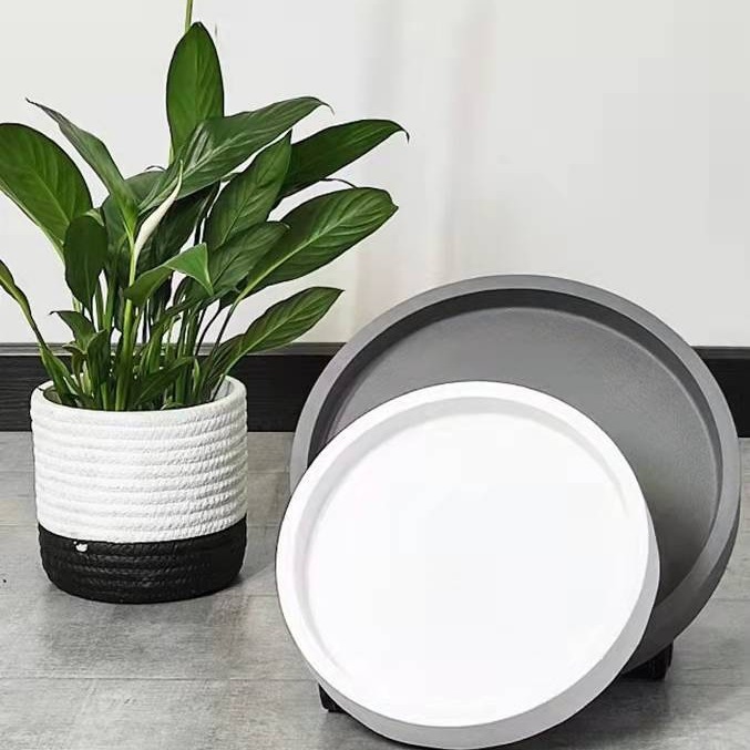 Khay bánh xe tròn bằng thép, bánh xe giỏ lớn, bánh xe đai, di chuyển khung gầm dưới cùng của bánh xe