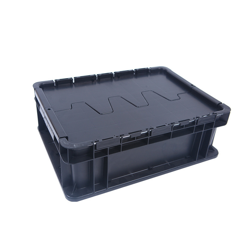 Proquegular logistics box for electrostatic retorts, black hoods for static transport